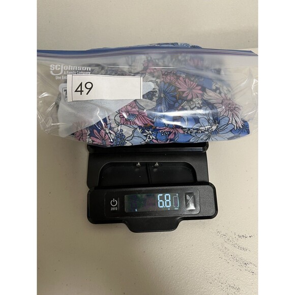 General Good Floral Tiered Mini Dress S Blue Spaghetti Strap Cottagecore Boho - Picture 16 of 16